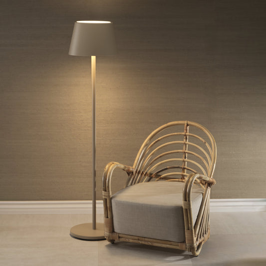 MALIBU Rechargeable Floor Light - Light Taupe