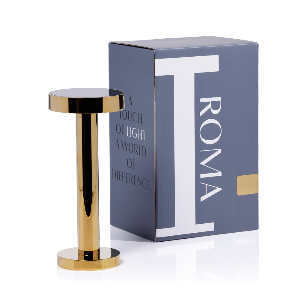 ROMA Rechargeable Table Light - Polished Gold