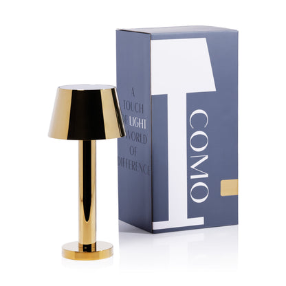 COMO Rechargeable Table Light - Polished Gold -  by Carlyle Avenue