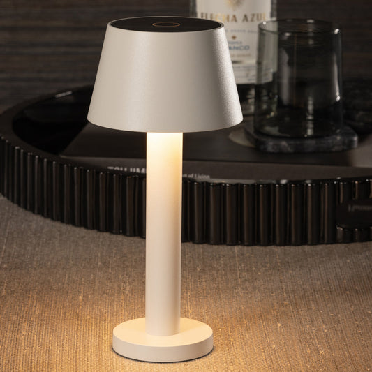 COMO Rechargeable Table Light - Matte White -  by Carlyle Avenue