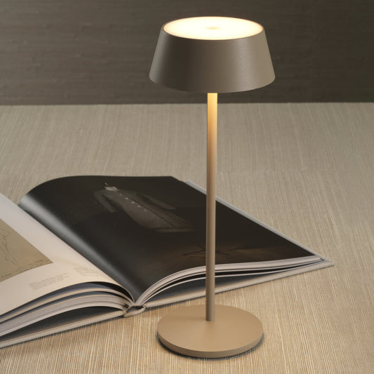 ANDRIA Rechargeable Table Light - Light Taupe -  by Carlyle Avenue