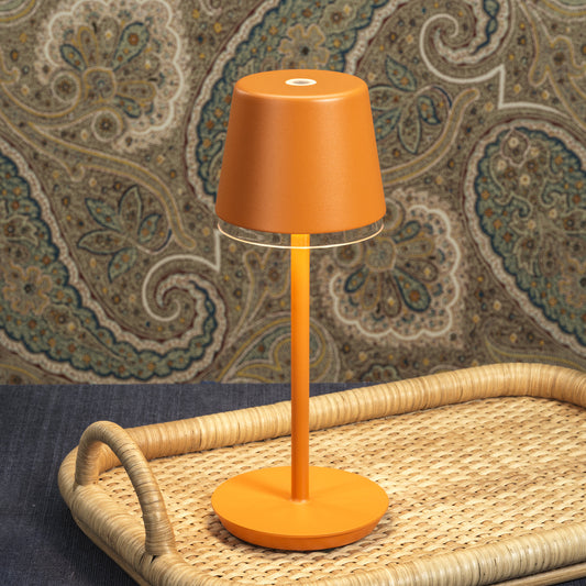 LUCCA Rechargeable Table Light - Deep Tangerine -  by Carlyle Avenue