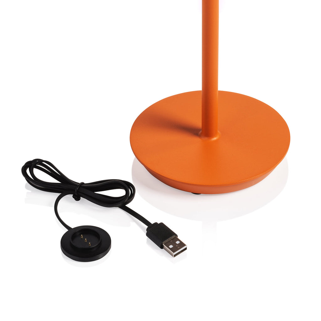 LUCCA Rechargeable Table Light - Deep Tangerine -  by Carlyle Avenue