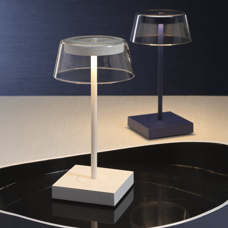 SARDINIA Rechargeable Table Light - Matt White -  by Carlyle Avenue