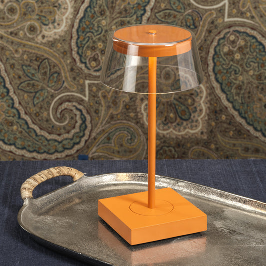 SARDINIA Rechargeable Table Light - Deep Tangerine
