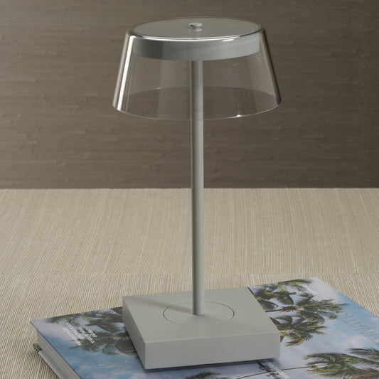 SARDINIA Rechargeable Table Light - Light Gray -  by Carlyle Avenue