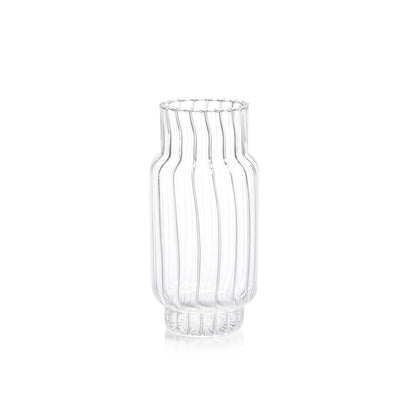 Mimo Clear Optic Glass Vase - Vases by Carlyle Avenue