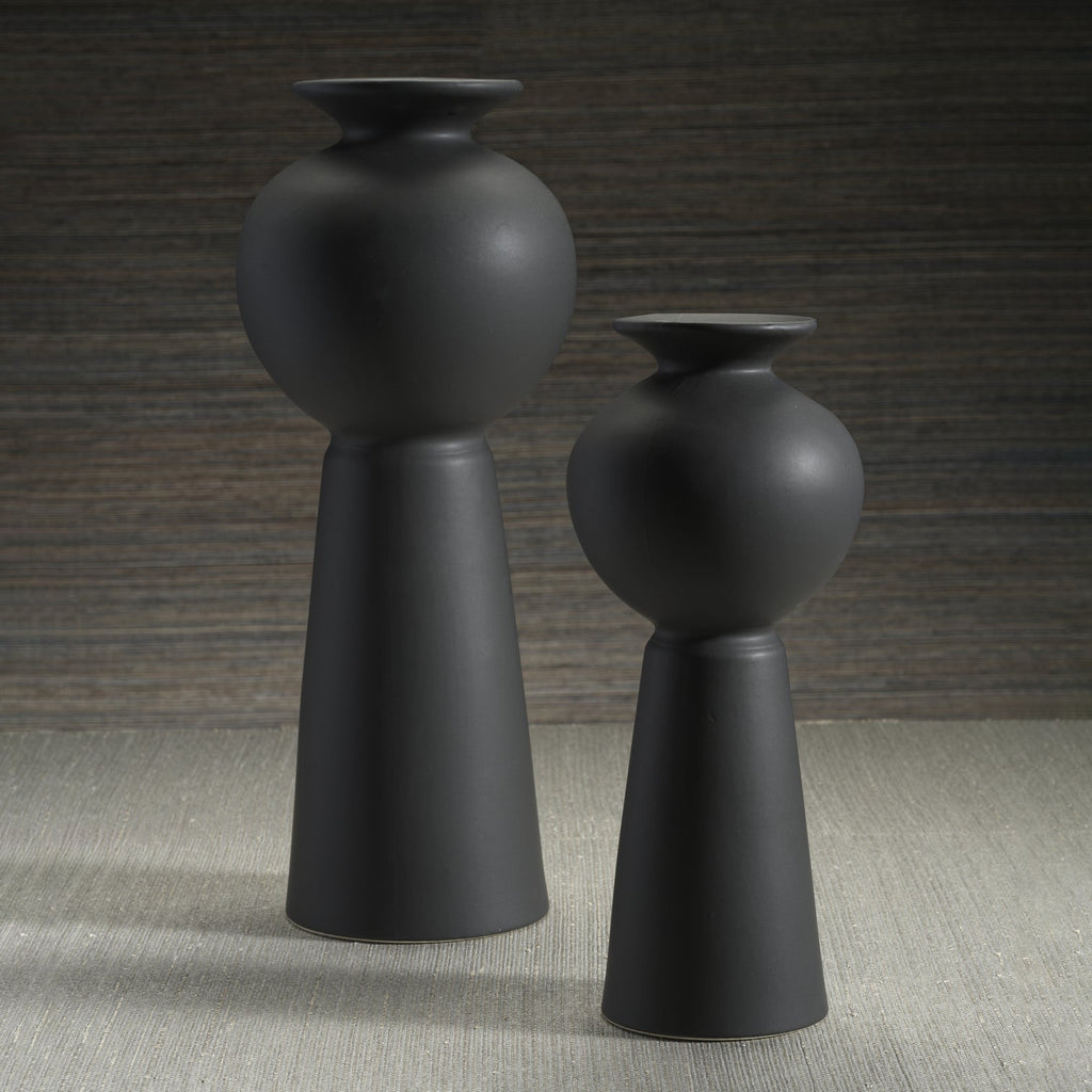Kyoto Modern Vase - Matte Black - Vasesz by Carlyle Avenue