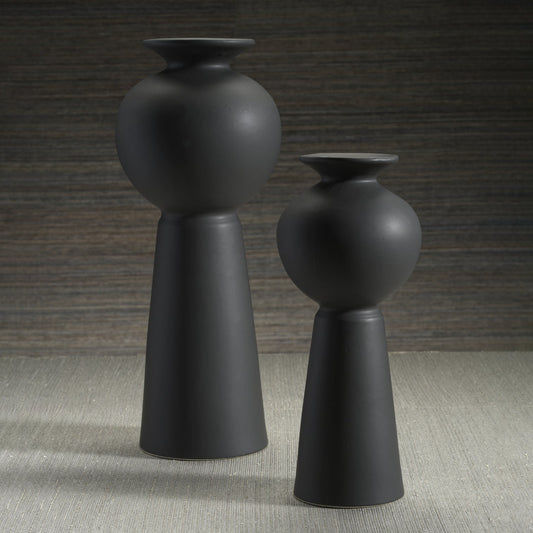 Kyoto Modern Vase - Matte Black - Vasesz by Carlyle Avenue