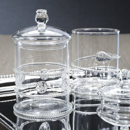 Juliet Lidded Glass Jars - Set of 2 Asst - Jar by Carlyle Avenue