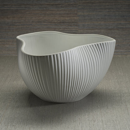 Organic and Ribbed Ceramic Orchid Bowl - Decorative Bowls by Carlyle Avenue