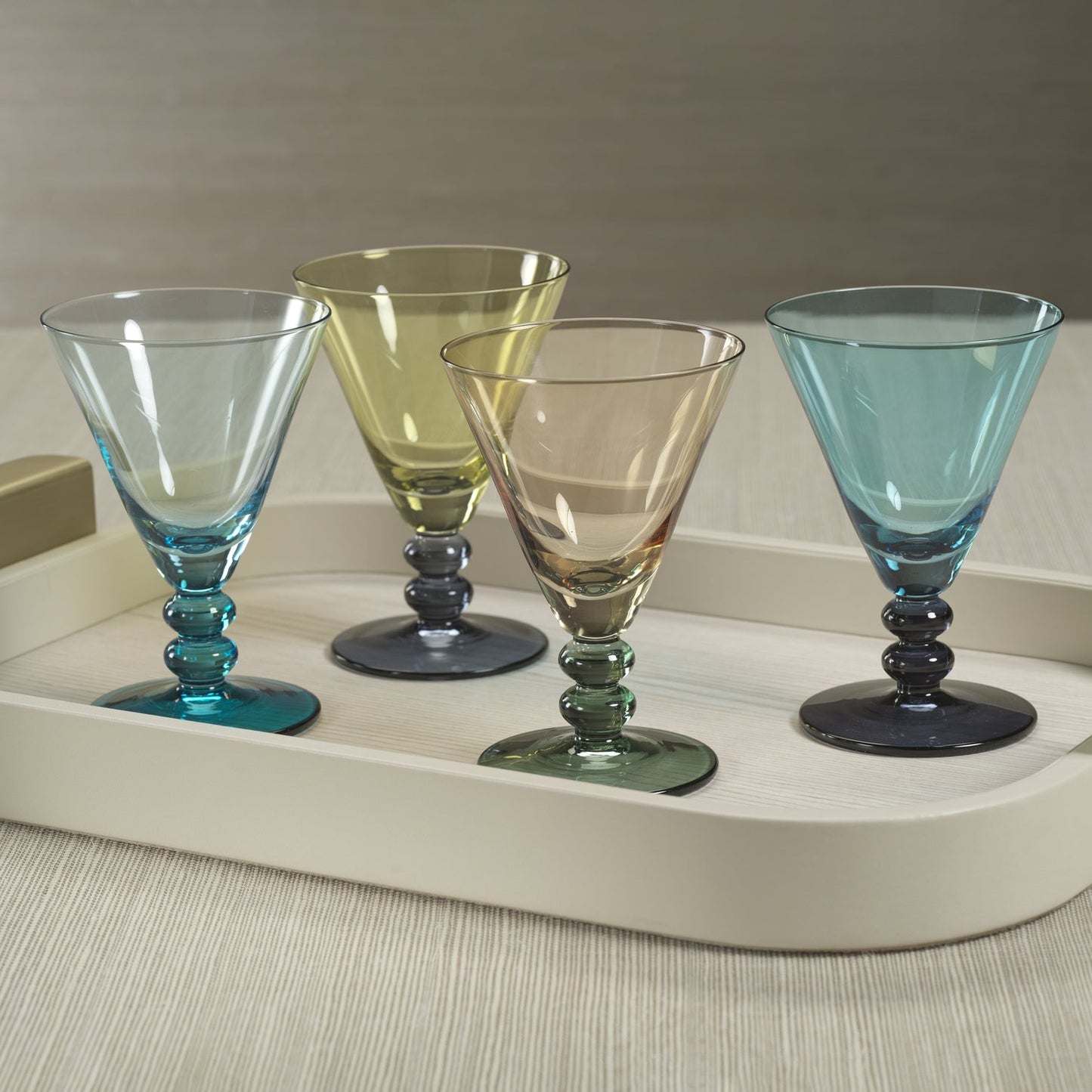 Fusion Two -Tone Cocktail Glass - Drinkware Sets by Carlyle Avenue