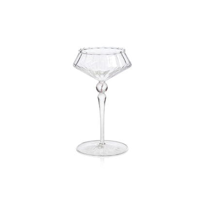 Ondine Fluted Coupe Cocktail Glass - Set of 4 - Drinkware Sets by Carlyle Avenue
