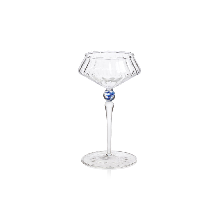 Ondine Fluted Coupe Cocktail Glass - Set of 4