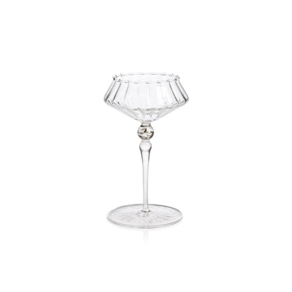 Ondine Fluted Coupe Cocktail Glass - Set of 4 - Drinkware Sets by Carlyle Avenue