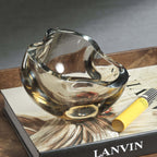 Viento Glass Bowl - Taupe - Decorative Bowls by Carlyle Avenue