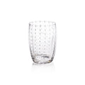 Portofino White Dot Glassware - Clear - Drinkware Sets by Carlyle Avenue