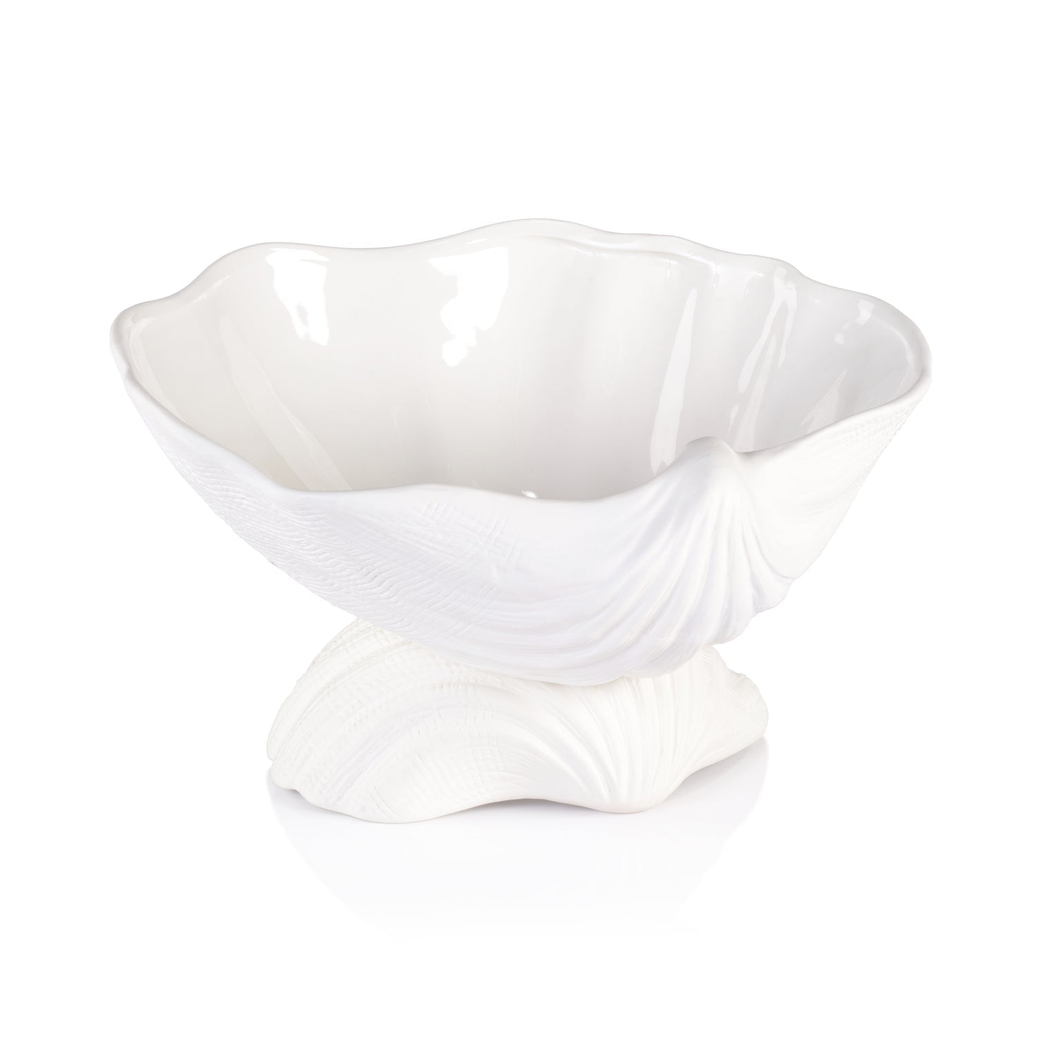 La Coquille Stoneware Clam Shell Bowl - Serveware by Carlyle Avenue