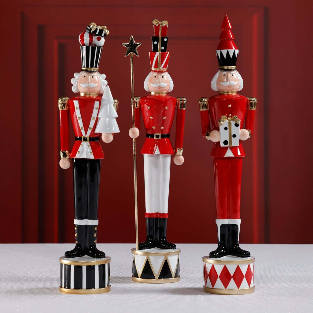 The Twinkle Troop - Set of 3 Assorted Soldiers - Holiday Decor by Carlyle Avenue