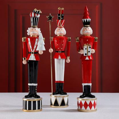 The Twinkle Troop - Set of 3 Asst Soldiers - Christmas Decor by Carlyle Avenue