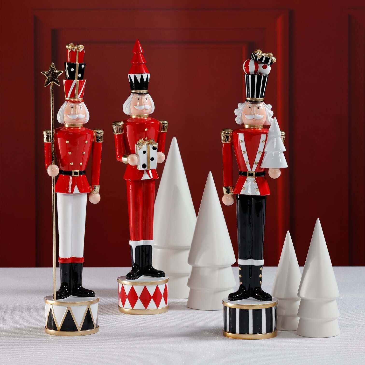 The Twinkle Troop - Set of 3 Assorted Soldiers - Holiday Decor by Carlyle Avenue