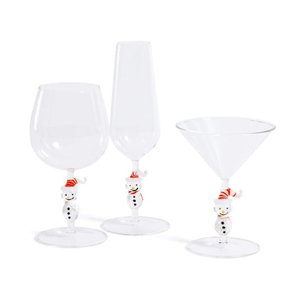 Snowman Icon Glassware Collection - Drinkware Sets by Carlyle Avenue