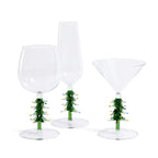 Christmas Tree Icon Glassware Collection - Green - Stemware by Carlyle Avenue