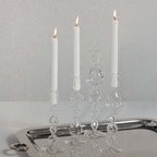 Marais Blown Glass Candle Holder - Clear - Candle Holders by Carlyle Avenue