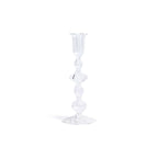 Marais Blown Glass Candle Holder - Clear - Candle Holders by Carlyle Avenue