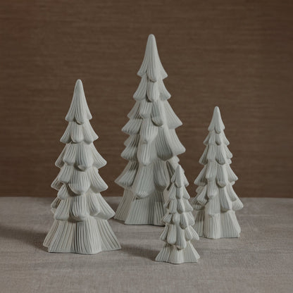 Snow Covered Flocked Tree - Light Gray
