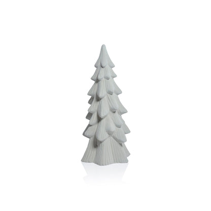 Snow Covered Flocked Tree - Light Gray