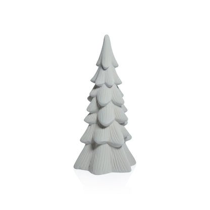 Snow Covered Flocked Tree - Light Gray