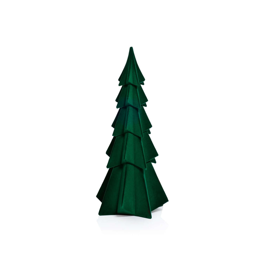 Flocked Decorative Tree - Green - Set of 4