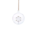 Clear Glass Snowflake Ornament