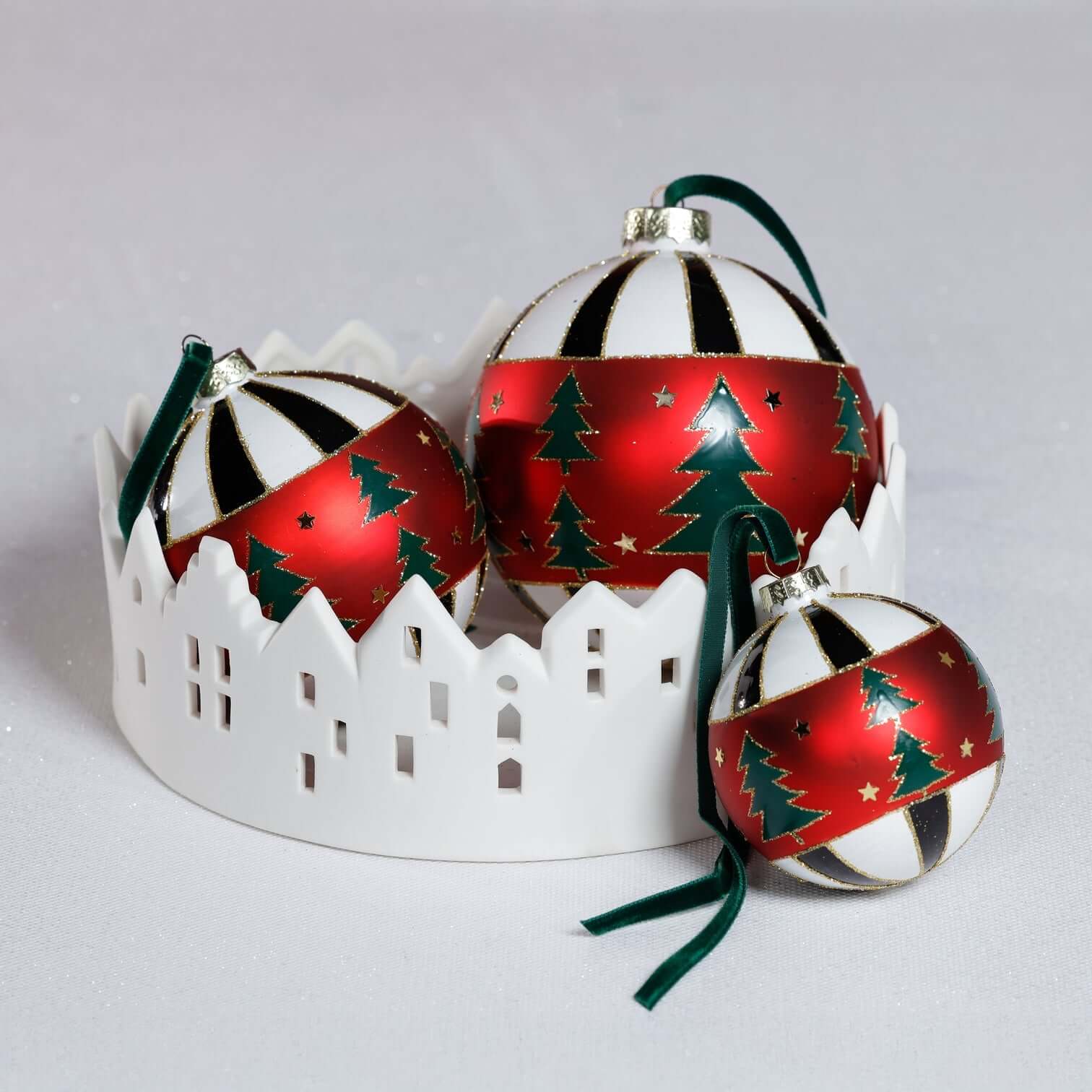 Tree Design Glass Ball Ornament - Ornaments by Carlyle Avenue