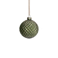 Metallic Glass Ball Ornament - Matte Green - Ornaments by Carlyle Avenue