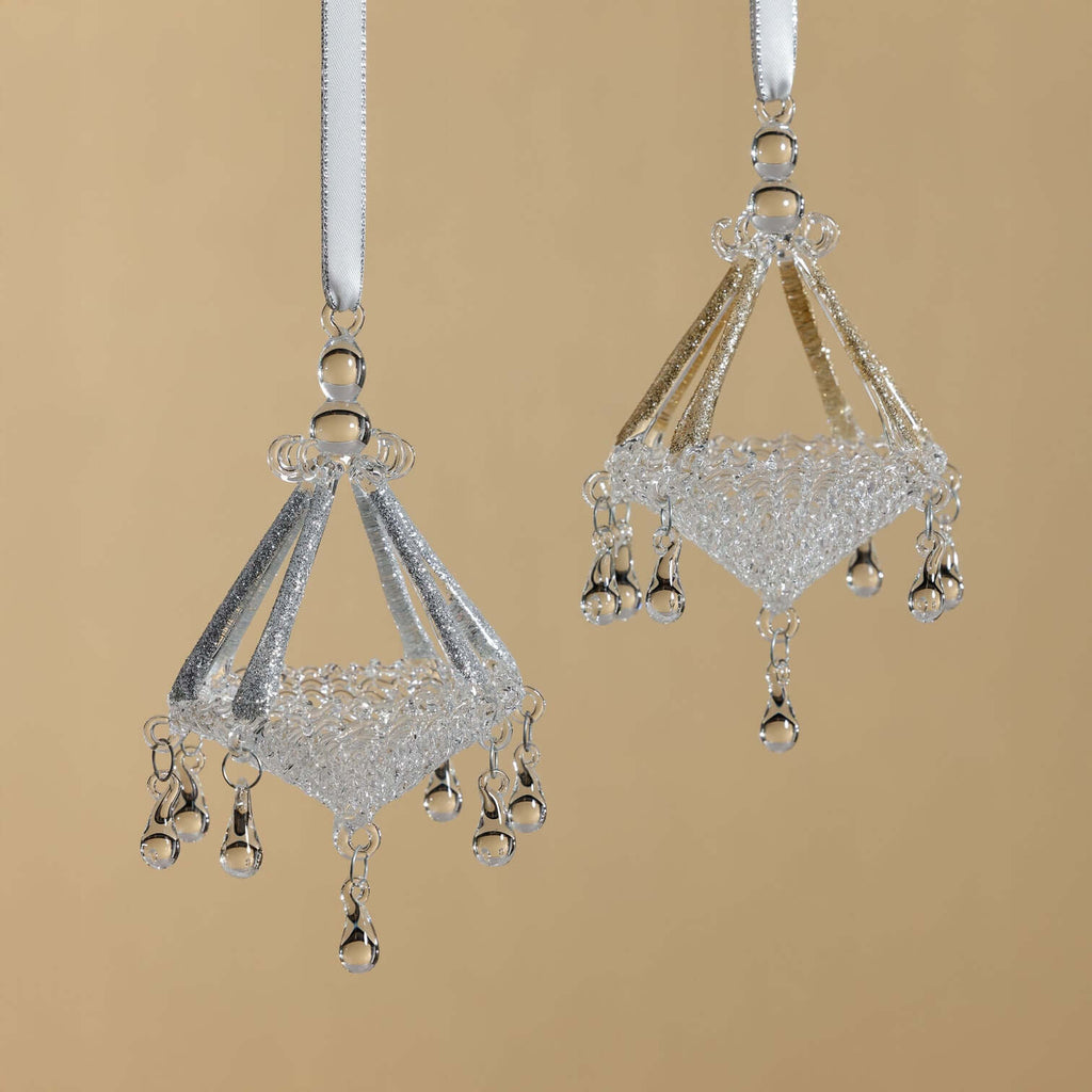 Chandelier Glass Ornament - Set of 6