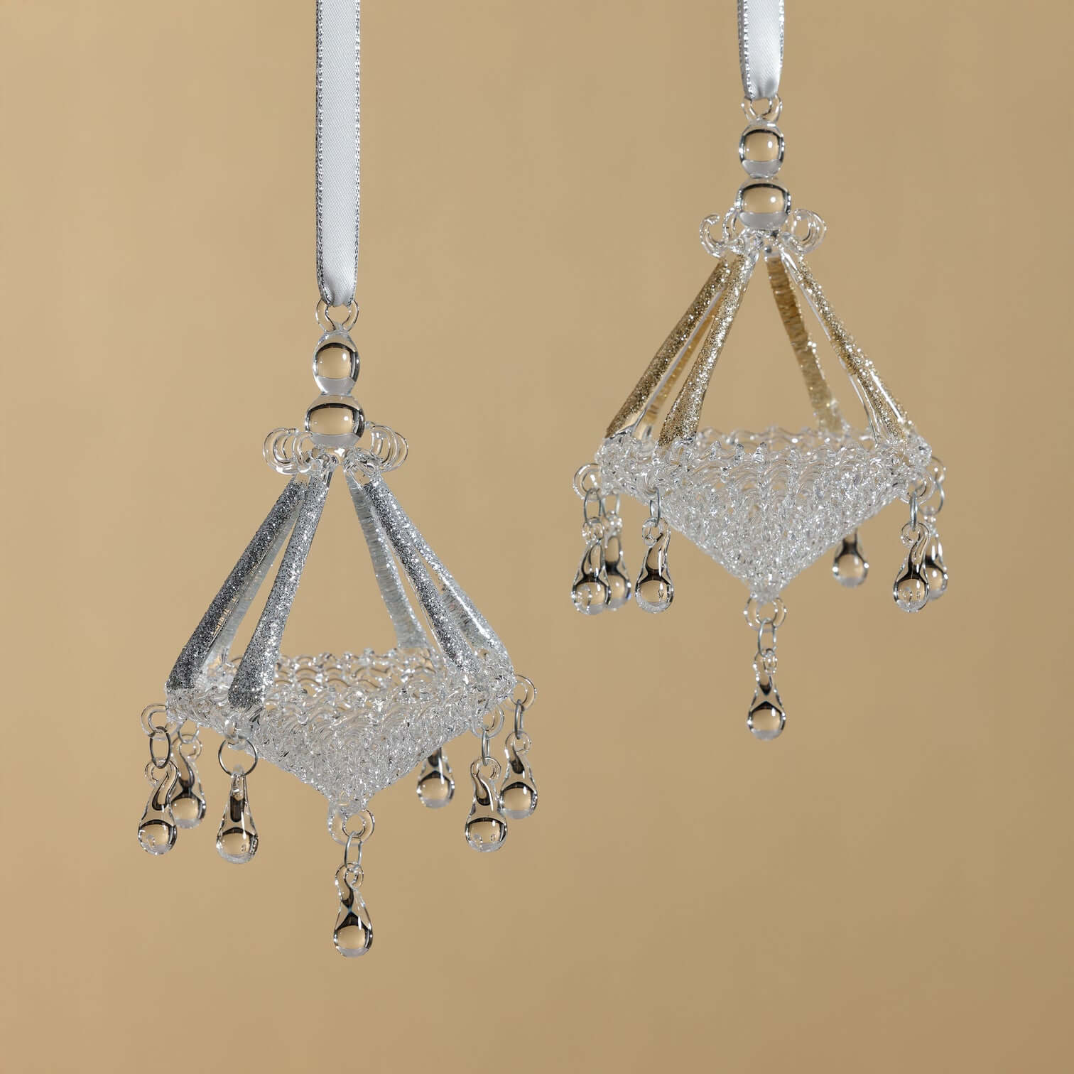 Chandelier Glass Ornament - Set of 6