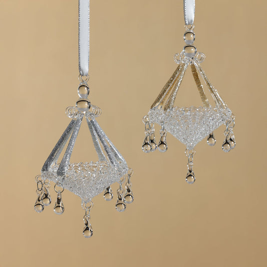 Chandelier Glass Ornament - Set of 6