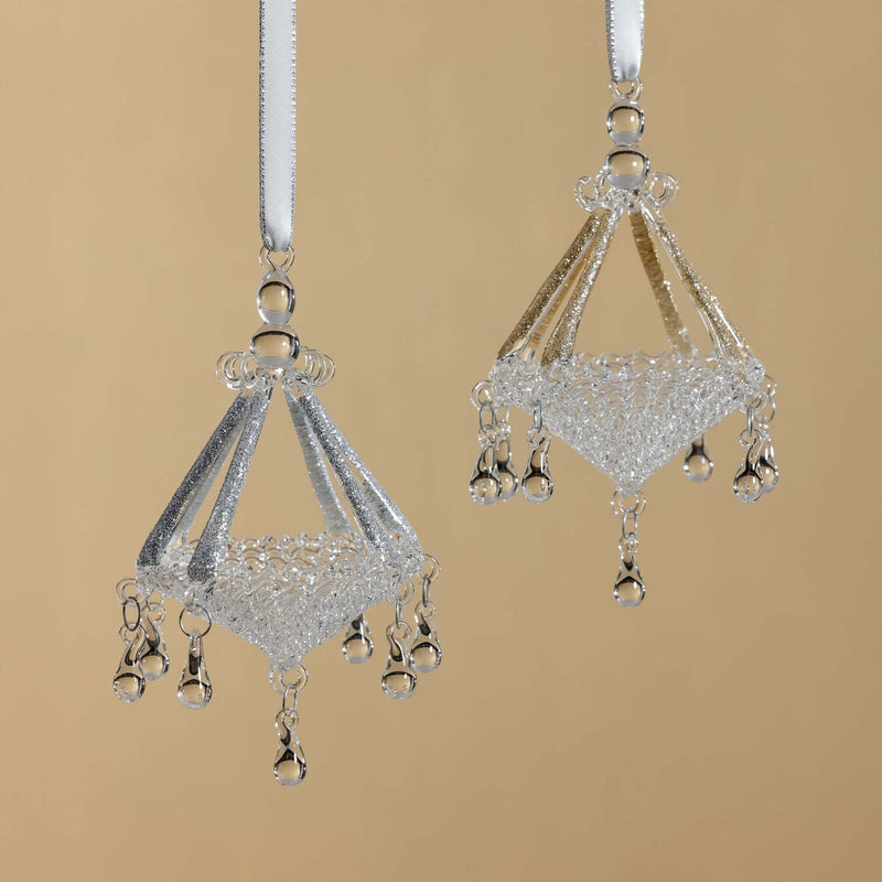 Chandelier Glass Ornament - Set of 6