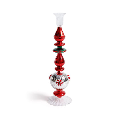 Holiday Mercury Taper Candle Holder