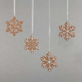 Cookie Snowflake Ornaments- Set of 8 Assorted - Christmas Ornaments by Carlyle Avenue