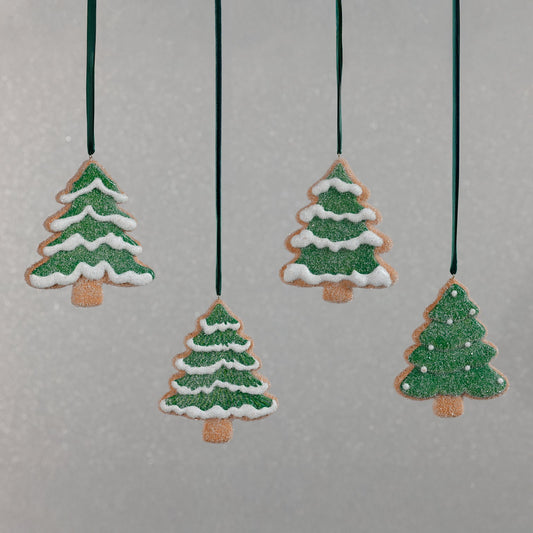 Cookie Tree Ornaments - Set of 4 Assorted