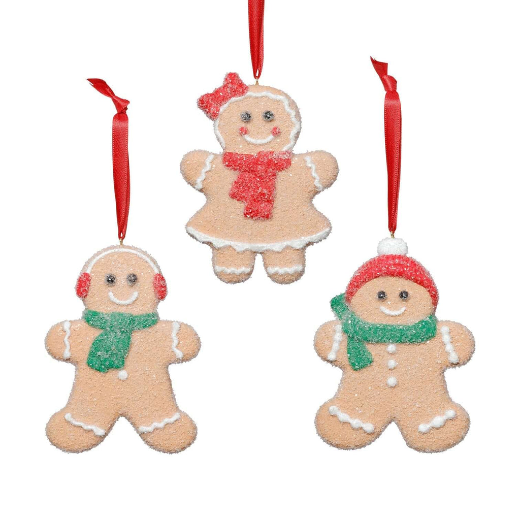 Cookie Gingerbread Ornaments - Set of 6 Assorted