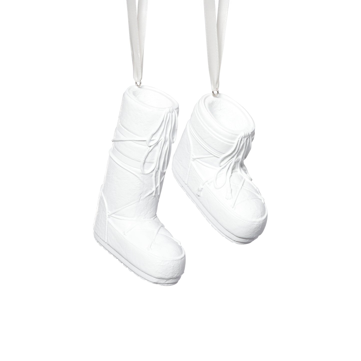 Après Ski Boots - White - Set of 6 Assorted - Christmas Ornaments by Carlyle Avenue