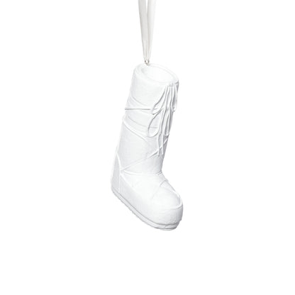 Après Ski Boots - White - Set of 6 Assorted - Christmas Ornaments by Carlyle Avenue
