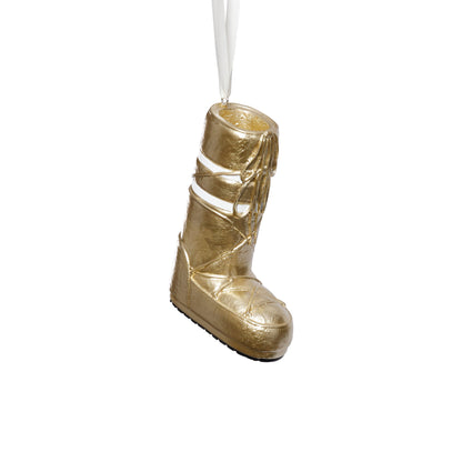 Après Ski Boots - Gold - Set of 6 Assorted - Christmas Ornaments by Carlyle Avenue