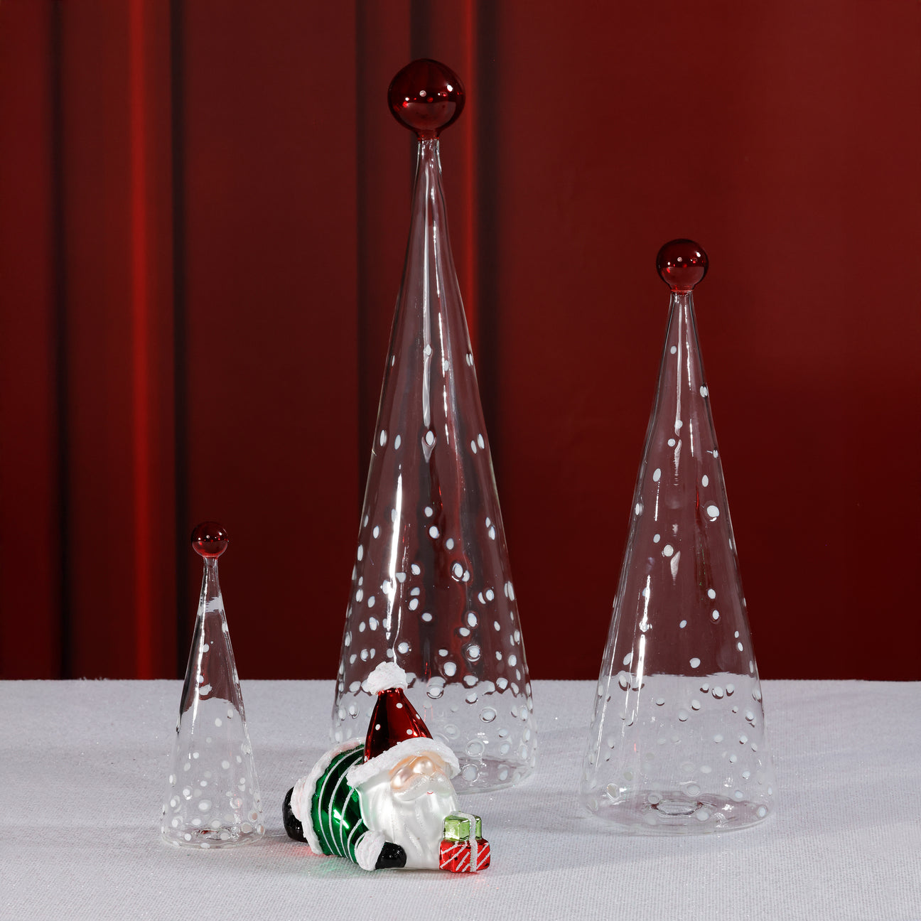 Glass Tree - White Dot Design