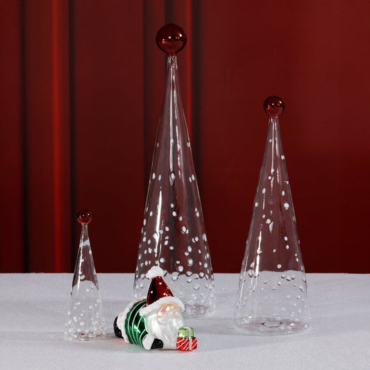 Glass Tree - White Dot Design