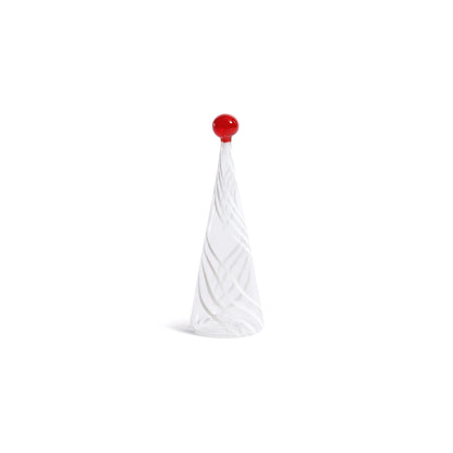 Glass Tree - White Swirl Design